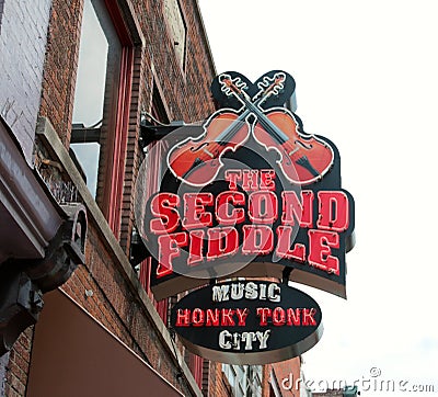 The Second Fiddle, Live Entertainment Venue Nashville Editorial Stock Photo